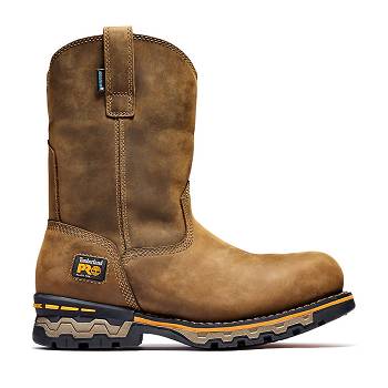 Timberland PRO AG Boss Alloy Toe Pull-On - Hnede Pracovne Cizmy Panske, TB0247Q